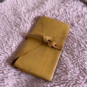 Handmade leather wallet from Colombia